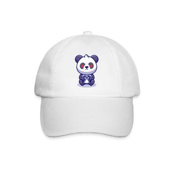Panda Gaming T-SHIRT - Baseball Cap - white/white - Front