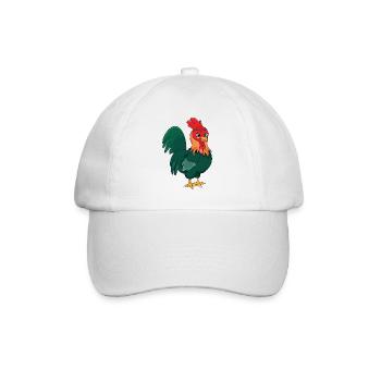 Le coq - Casquette classique - blanc/blanc - Devant