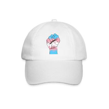 Trans Faust - Baseballkappe - Weiß/Weiß - Vorne