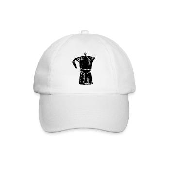 Kaffee – But first coffee - Baseballkappe - Weiß/Weiß - Vorne