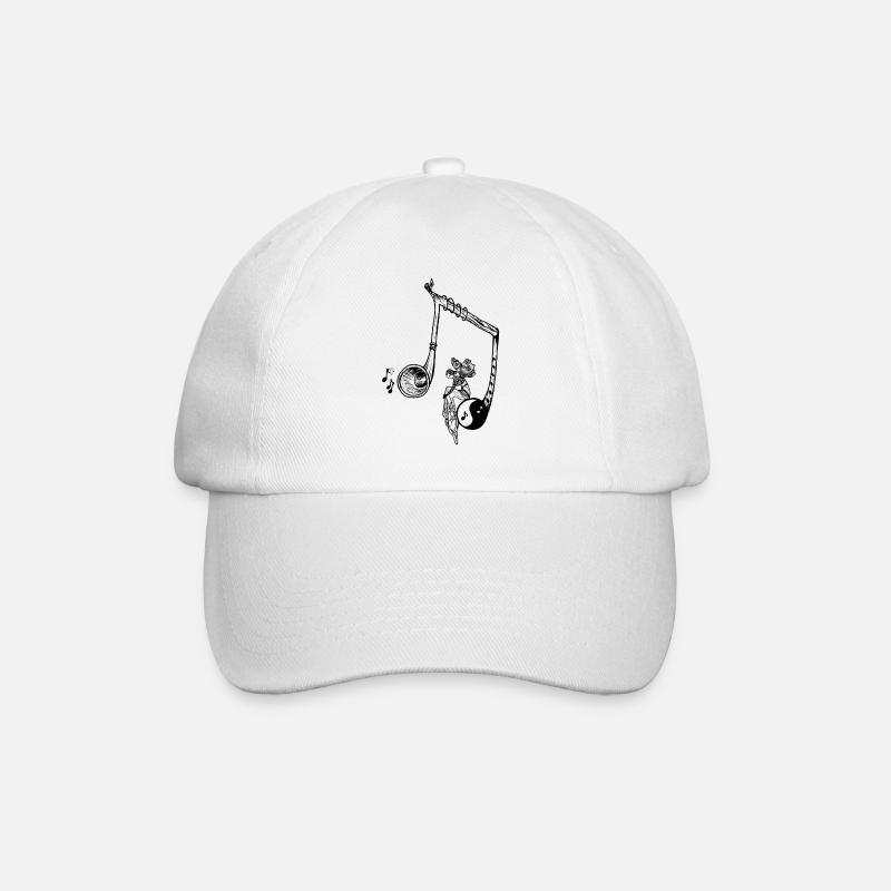 MysticalNote - Baseballkappe - Weiß/Weiß
