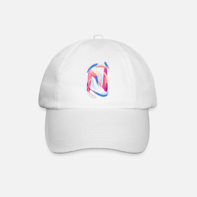 Buchstabe "N" - Baseballkappe - Weiß/Weiß