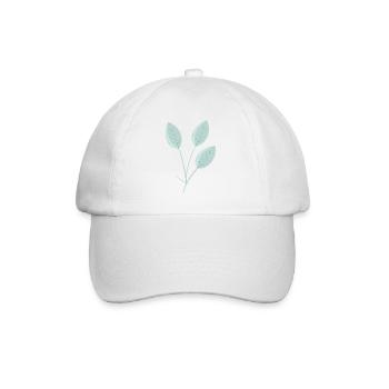 Leaf Leaves Branch Branch - Baseball Cap - white/white - Front