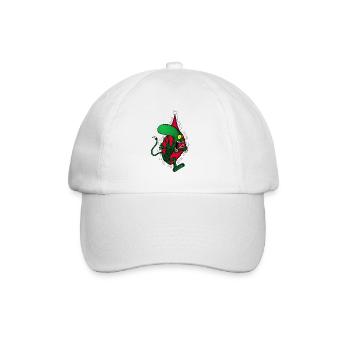 Alien alien monster - Baseball Cap - white/white - Front