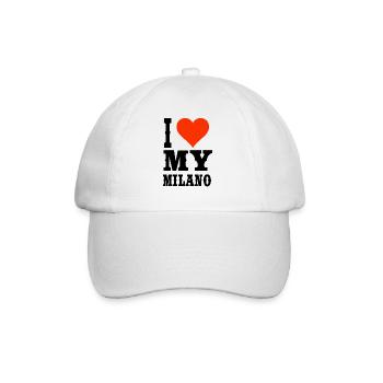 I love my Milano - cool Milan T-shirt - Baseball Cap - white/white - Front