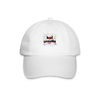 kei gezellig, Brabants with confetti - Baseball Cap - white/white - Front