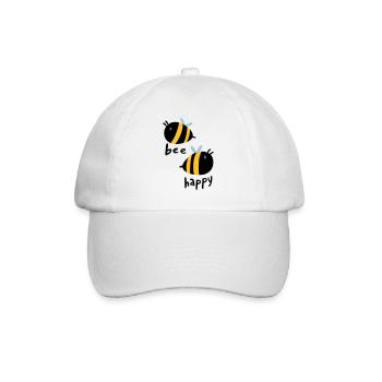 Bee Happy - Casquette classique - blanc/blanc - Devant