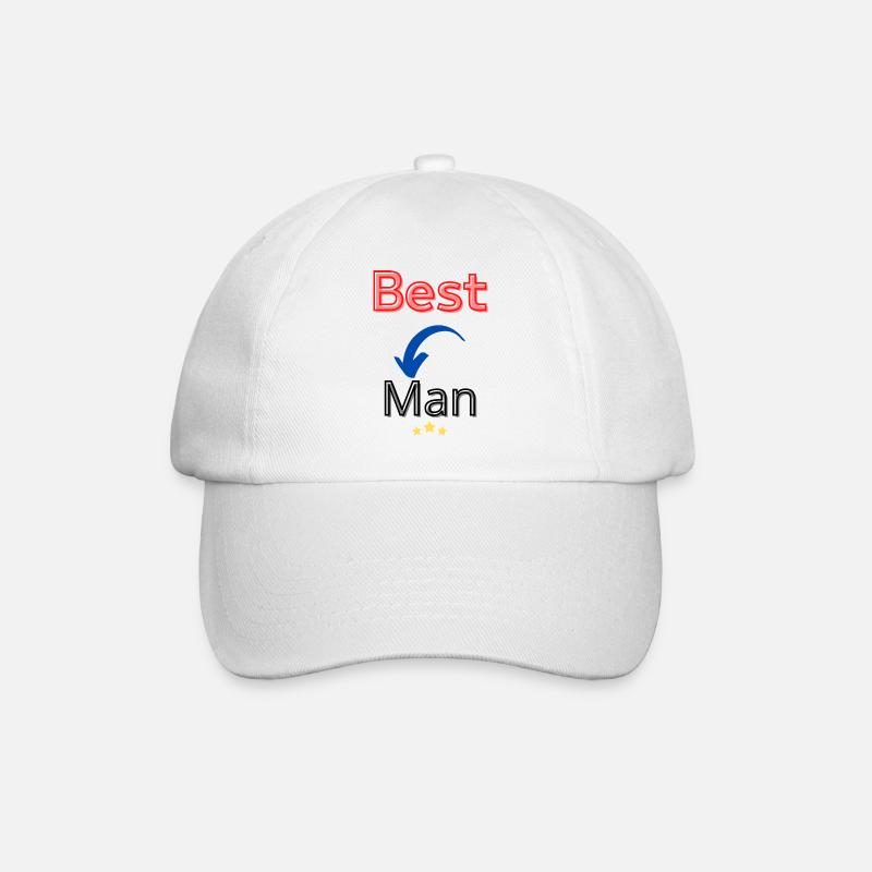 Trauzeuge Bester Mann - Baseballkappe - Weiß/Weiß