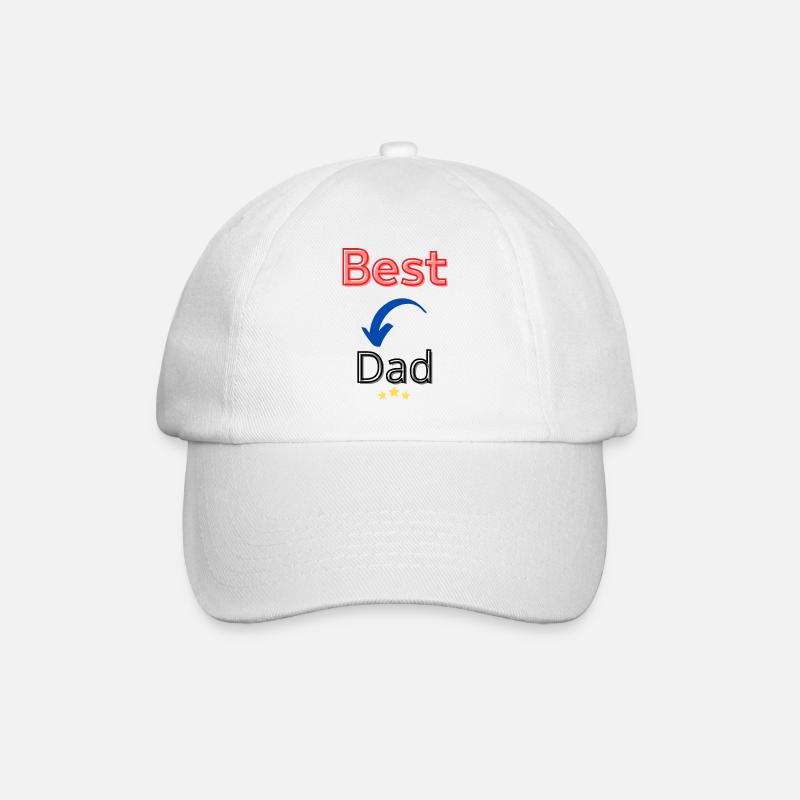 Bester Vater Bester Vater - Baseballkappe - Weiß/Weiß