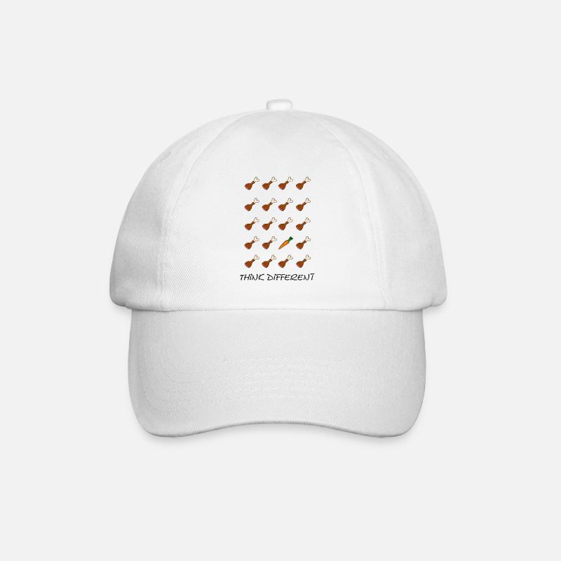 Think different - Baseballkappe - Weiß/Weiß