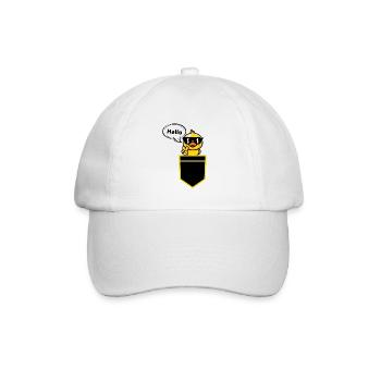 Hallo - Baseballkappe - Weiß/Weiß - Vorne