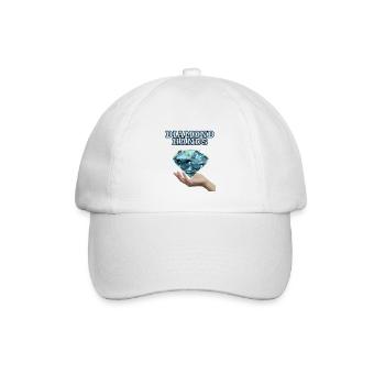 Diamond Hands - Baseball Cap - white/white - Front
