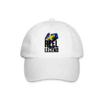 REEL LEGEND SCHWEDEN ANGELN ANGLER - Baseballkappe - Weiß/Weiß - Vorne