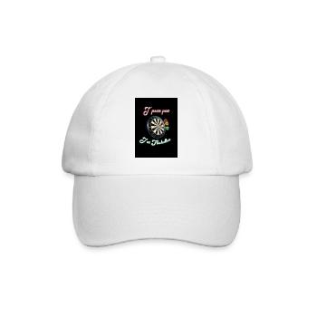 J'peux pas j'ai fléchettes humour bar - Casquette classique - blanc/blanc - Devant
