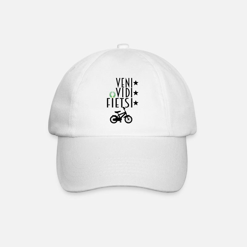 VENI VIDI ( FIETSI ) VICI - Baseball Cap - white/white