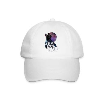 Space Cat - Space Animals Serie - Baseballkappe - Weiß/Weiß - Vorne