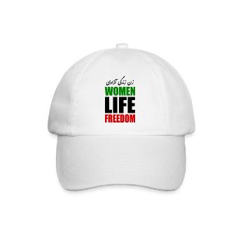 Women life freedom iran - Baseball Cap - white/white - Front