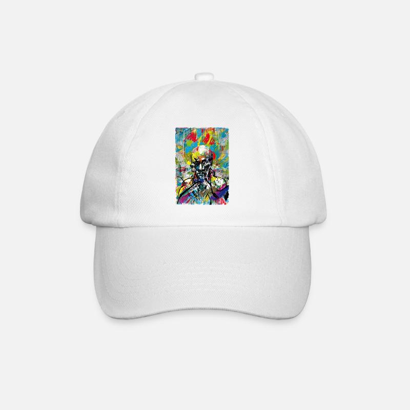 Kunst - Baseballkappe - Weiß/Weiß