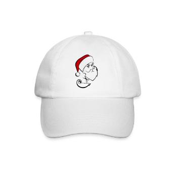 Santa Claus Beard Cutting - Baseball Cap - white/white - Front