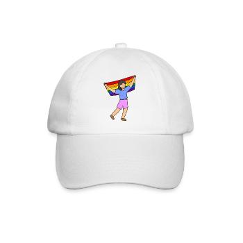 Lgbt Rainbow Flag Parade Gay Rights - Baseball Cap - white/white - Front