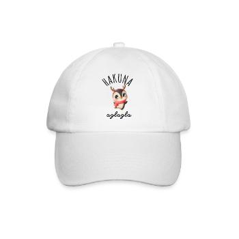Hakunaa aglagla humor - Baseball Cap - white/white - Front