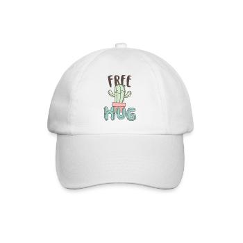 Free hug - Baseball Cap - white/white - Front