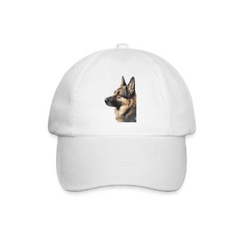 German Shepherd Watercolors - Baseball Cap - white/white - Front