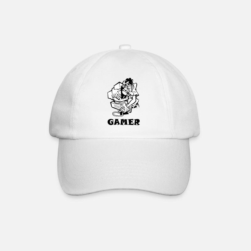 GAMER - Baseballkappe - Weiß/Weiß