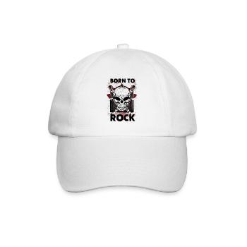 Rock Music - Born To Rock - Baseball Cap - white/white - Front