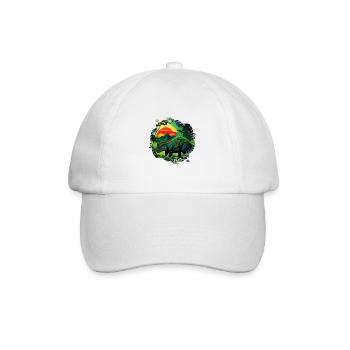 Jungle Rex - Baseballkappe - Weiß/Weiß - Vorne