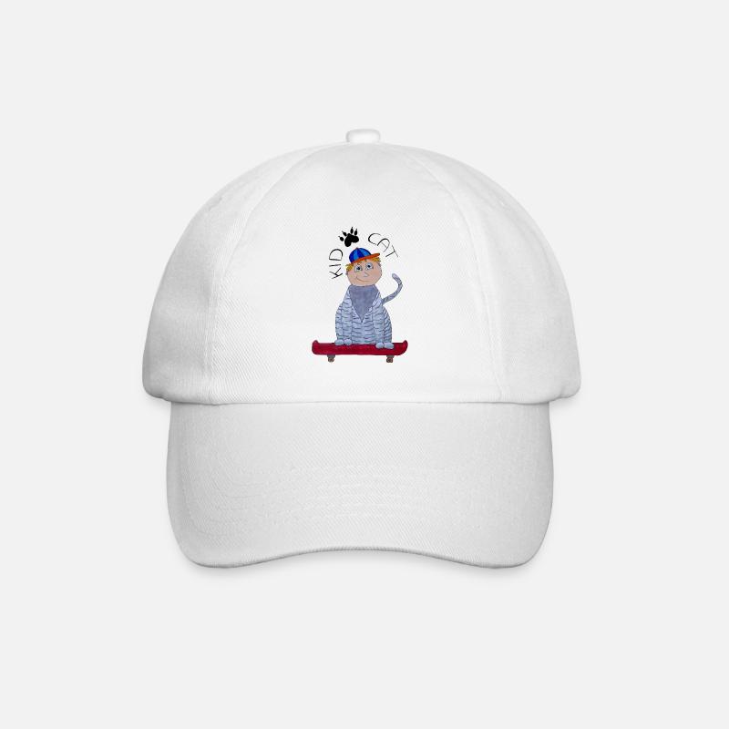 KidCat - Baseball Cap - white/white