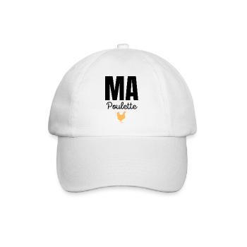 ma poulette - Casquette classique - blanc/blanc - Devant