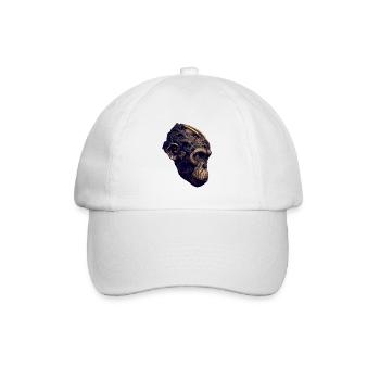 Évolution avancée : le singe rencontre l’IA - Casquette classique - blanc/blanc - Devant