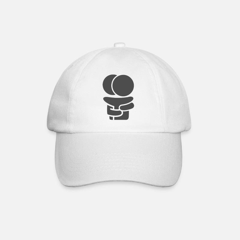 Câlins gratuits V.3 - Casquette classique - blanc/blanc