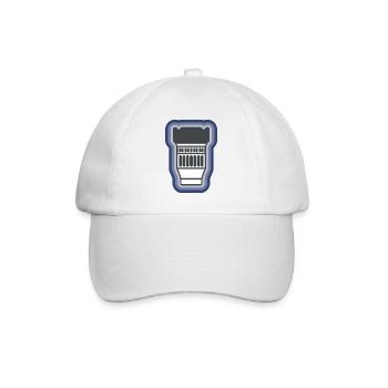 Objectif de caméra - Casquette classique - blanc/blanc - Devant