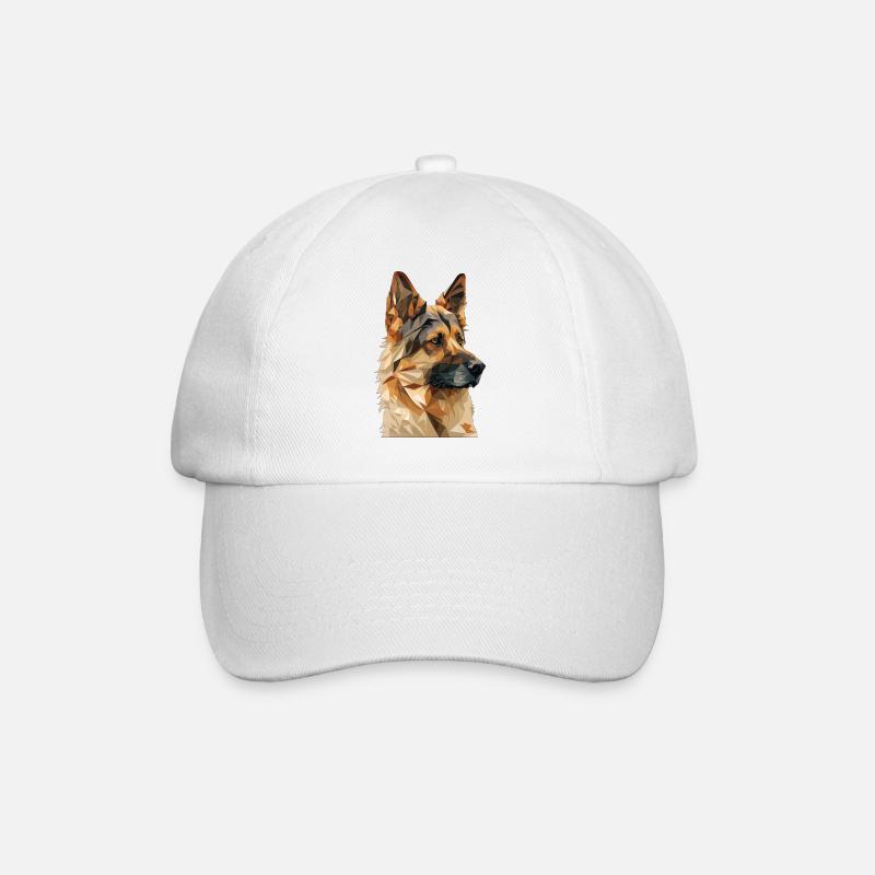 SCHÄFERHUND - Baseballkappe - Weiß/Weiß