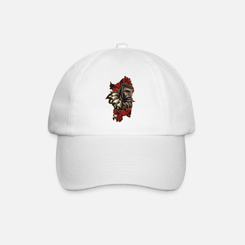 Mamuthone Sardinien - Baseballkappe - Weiß/Weiß