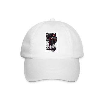 Robot Graffiti Design par ART8NS Art ON Streetwear - Casquette classique - blanc/blanc - Devant