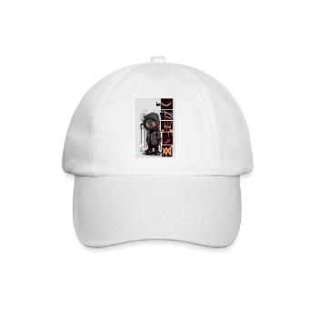 Robot Graffiti Design by ART8NS Art ON Streetwear - Baseball Cap - white/white - Front