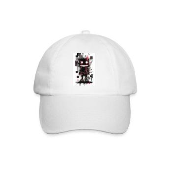 Robot by ART8NS - Art ON Streetwear - Baseball Cap - white/white - Front