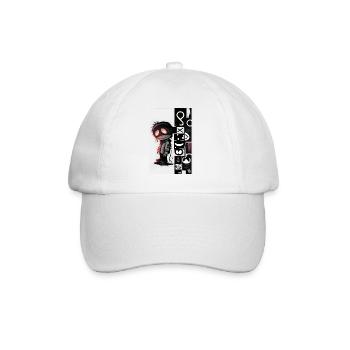 Robot by ART8NS - Art ON Streetwear - Baseballkappe - Weiß/Weiß - Vorne