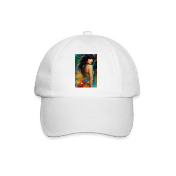 Colorful Beauty 10 - Baseball Cap - white/white - Front