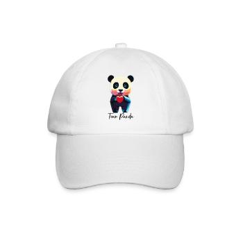 PANDA - Baseballkappe - Weiß/Weiß - Vorne