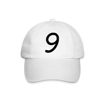9 - Baseballkappe - Weiß/Weiß - Vorne
