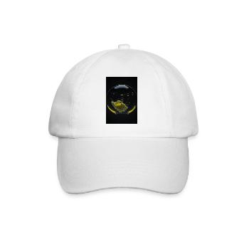 Nuages dans une bulle jaune 3 - Casquette classique - blanc/blanc - Devant