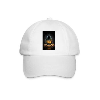 Droplet plasma 2 - Baseball Cap - white/white - Front