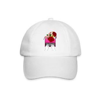 Poet Poesie Dichter Poetry I Geschenk - Baseballkappe - Weiß/Weiß - Vorne