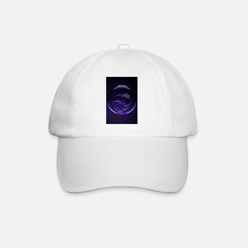 Kaos dans une bulle violette 3 - Casquette classique - blanc/blanc