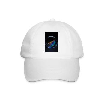 Kaos dans un arc-en-ciel à bulles 4 - Casquette classique - blanc/blanc - Devant