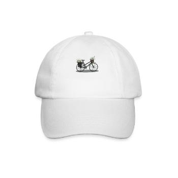 Flower Power Wheel - Baseball Cap - white/white - Front